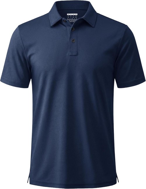 MAGCOMSEN Men's Polo Shirt - Short Sleeve Dry Fit Performance Golf Top | Casual Collared Design