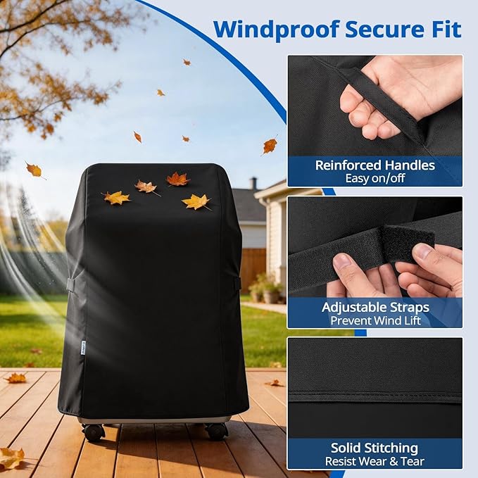 SunPatio 2 Burner Grill Cover 30 Inch, Heavy Duty Waterproof Small BBQ Cover Compatible for Weber Spirit 210 Series, Charbroil, Kenmore Grills, Compared to Weber 7105 (Not Fit for Spirit II E-210)
