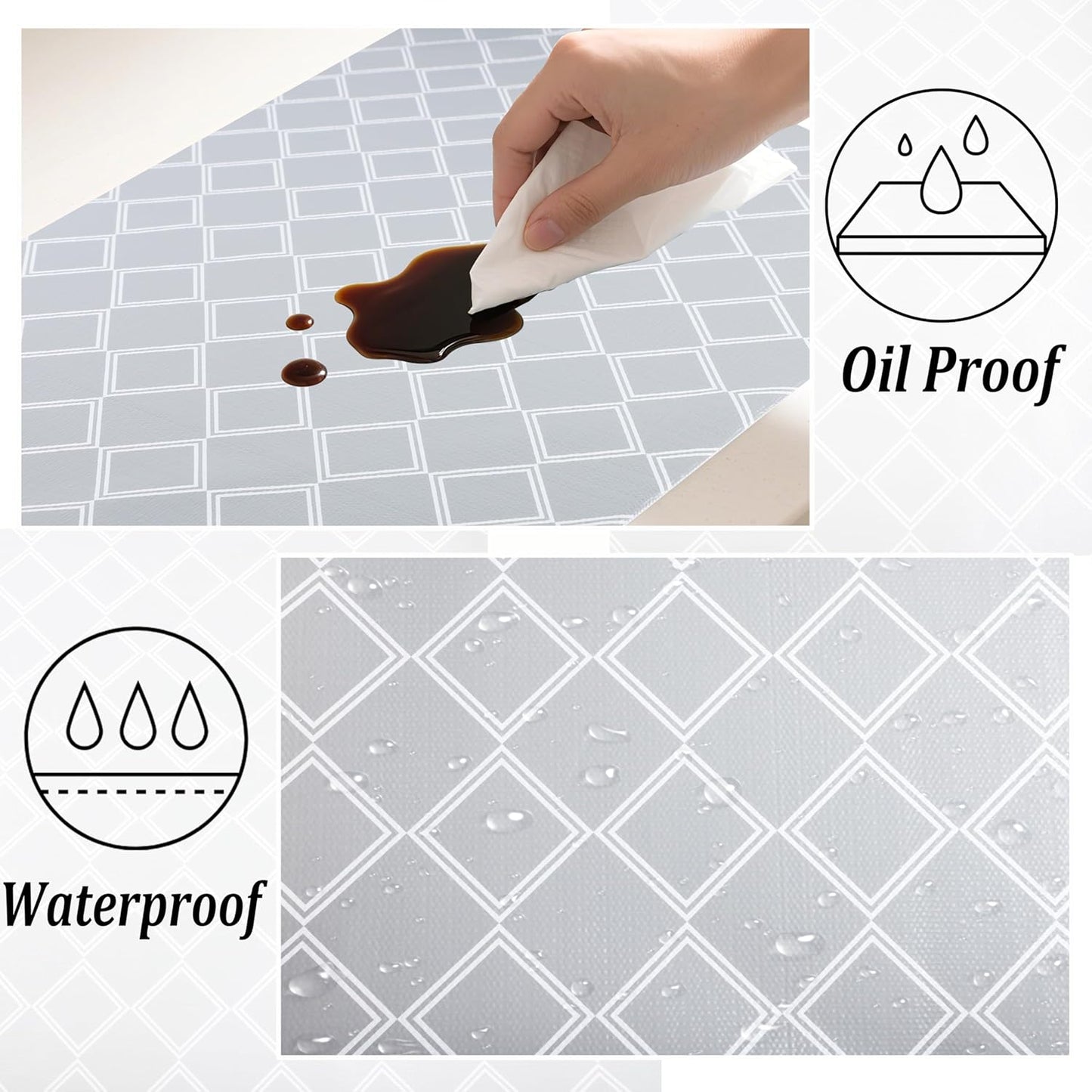 Cabinet Liners for Shelves Waterproof 20 Inch X 20 FT Shelf Liners for Kitchen Cabinets Non-Adhesive Drawer Liners Non Slip Grip Cupboard Paper Liners for Kitchen Bathroom Closet Fridge Pantry