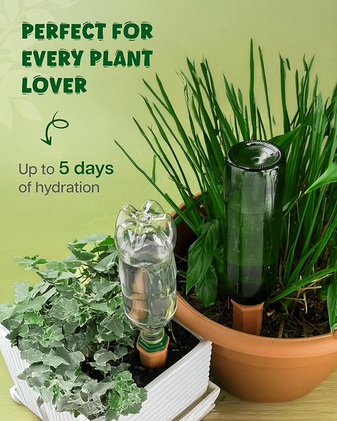 Plant Watering Devices, Self Watering Spikes, Self Watering Planter Insert, Terracotta Watering Spikes, Plant Watering Spikes, Vacation Plant Watering Devices, Water Plants While Away