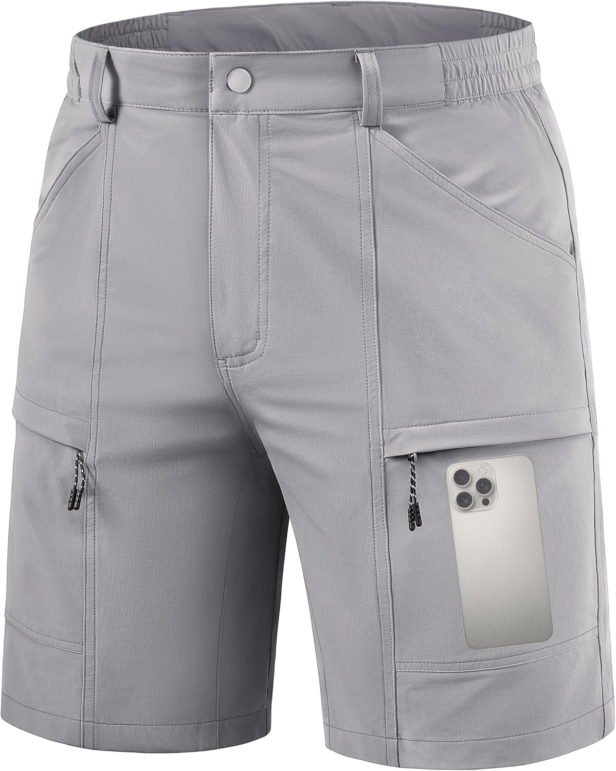 TACVASEN Men's Hiking Cargo Shorts - Quick Dry Lightweight Stretch | 10" Outdoor Travel Shorts with 5 Pockets