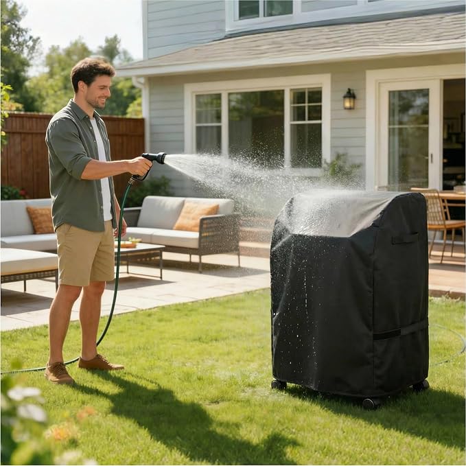 Grill Cover for Kenmore PG-4030400LD Series 3-Burner Gas Grills, Heavy Duty Waterproof Weatherproof BBQ Cover, Fade & UV Resistant Outdoor Grill Protector, 33.5" W x 23" D x 42" H