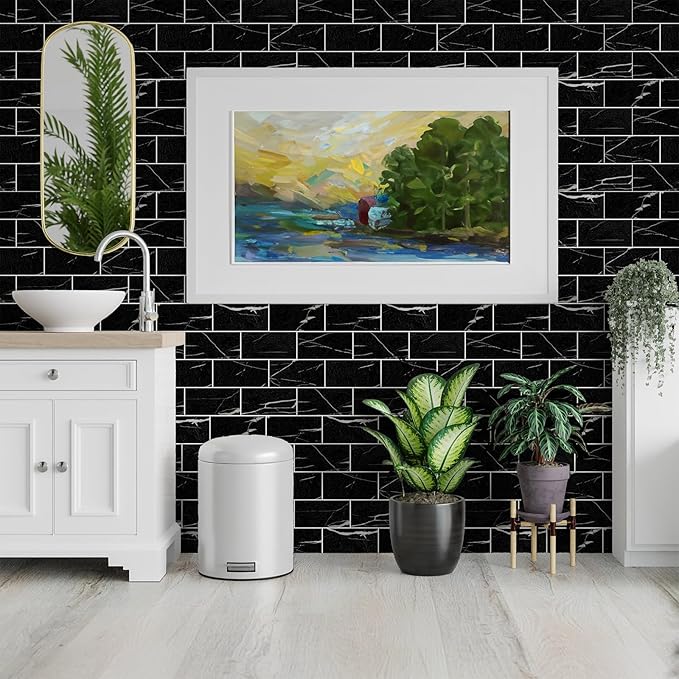 StyloVue 100 Pieces Peel and Stick Backsplash