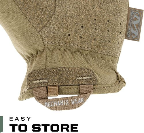 Mechanix Wear FastFit Tactical Gloves - Durable Touchscreen Work Gloves for Men | Flexible Grip, Brown, Large