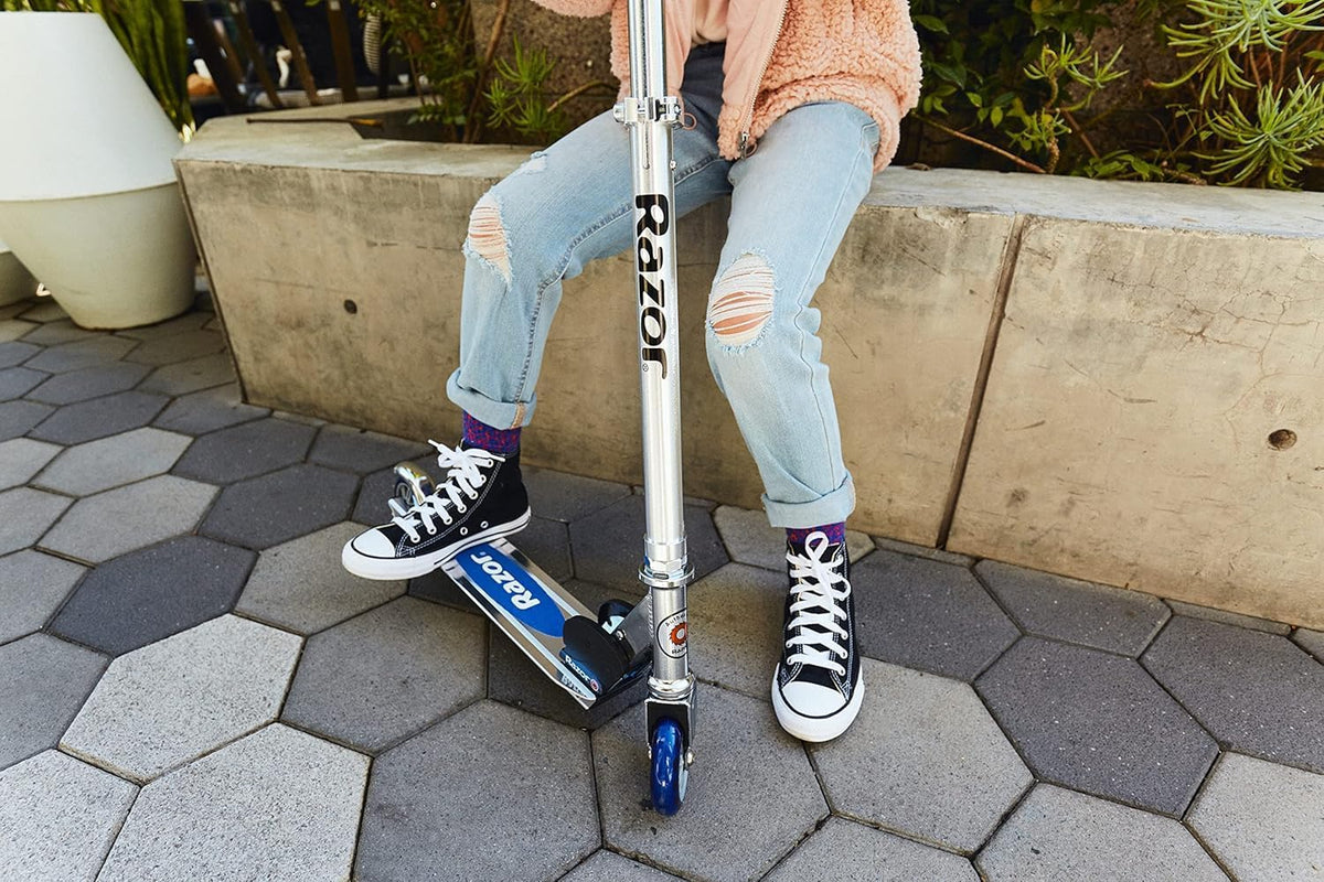 Razor A Kick Scooter for Kids - Lightweight, Foldable Aluminum Frame | Adjustable Handlebars