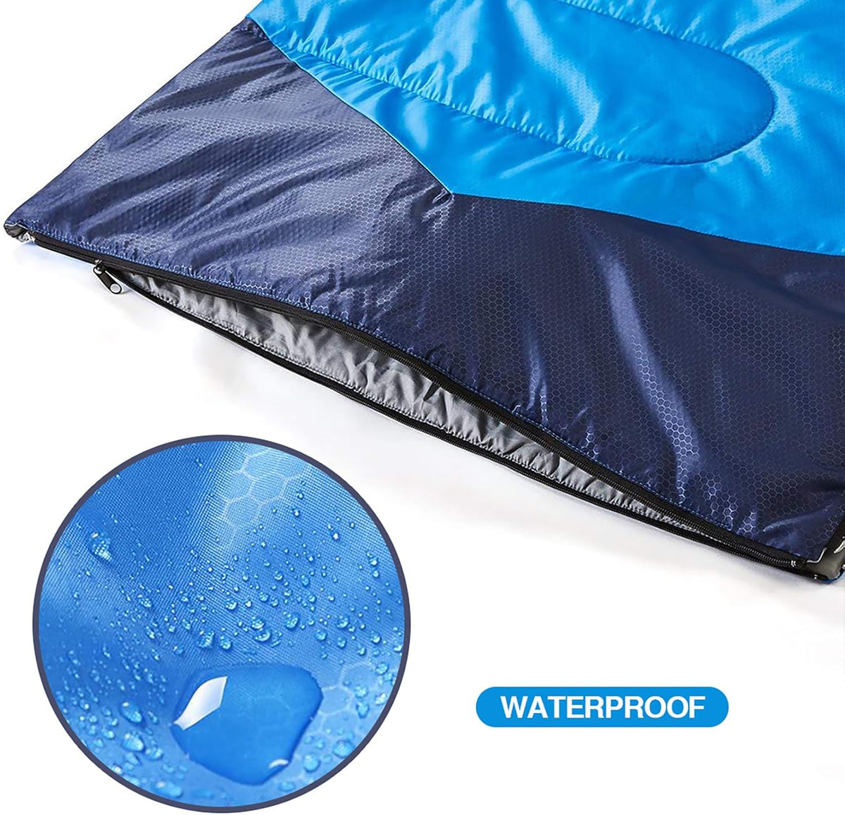 oaskys Camping Sleeping Bag - 3 Season Warm & Cool Weather - Summer Spring Fall Lightweight Waterproof for Adults Kids - Camping Gear Equipment, Traveling, and Outdoors