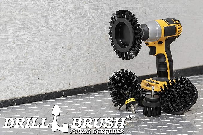 BBQ Grill Brush and Crevice Cleaning Tool for Household Use - Multi-Function Rotating Crevice Cleaning Brush with Ultra Stiff Bristles for Cleaning Gas Grills, Electric Smokers, and Fireplace Grates
