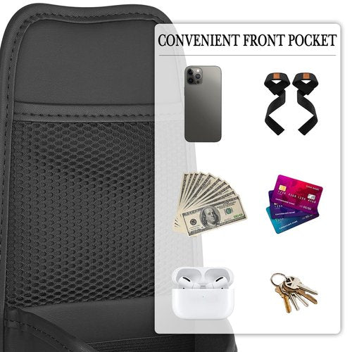 Linkidea Car Seat Side Organizer - Compatible with Yeti Rambler & Hydro Flask Bottles, Hanging Bag for Large Bottles, Black