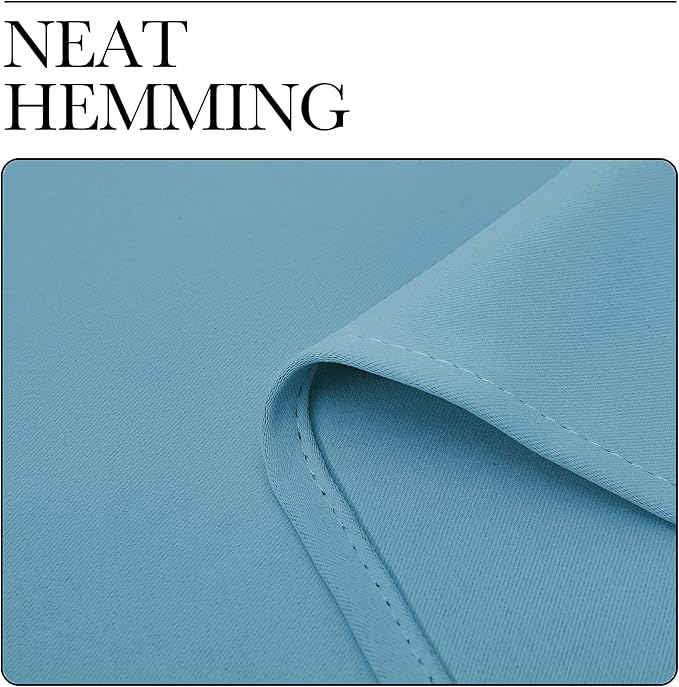NICETOWN Teal Blue Blackout Curtains 78 inches Length