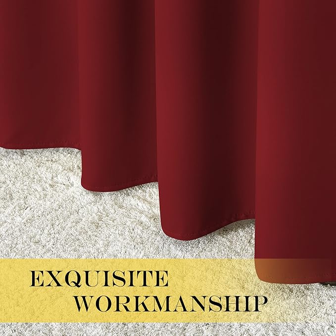 NICETOWN Blackout Short Curtain 63 inches Long