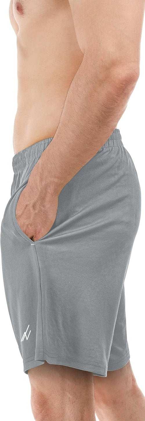NY Threads Men's Athletic Shorts - Quick Dry Lightweight Workout Shorts with Pockets | Loose-Fit Design