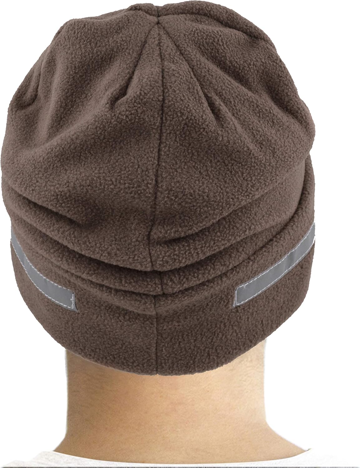 The Hat Depot Fleece Winter Functional Beanie Hat Cold Weather-Reflective Safety for Everyone Performance Stretch