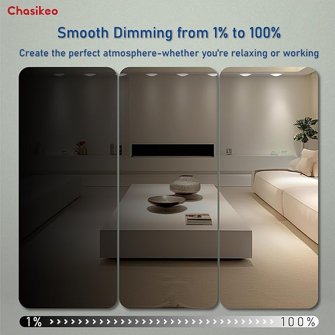 5/6 Inch LED Disk Lights - Dimmable Flush Mount Ceiling Lights, 5CCT Selectable Disc Lights, Recessed Light, Surface Mount Ceiling Light, CRI90+, 14.8W 1150LM, UL/FCC/Energy Star (12 Pack)