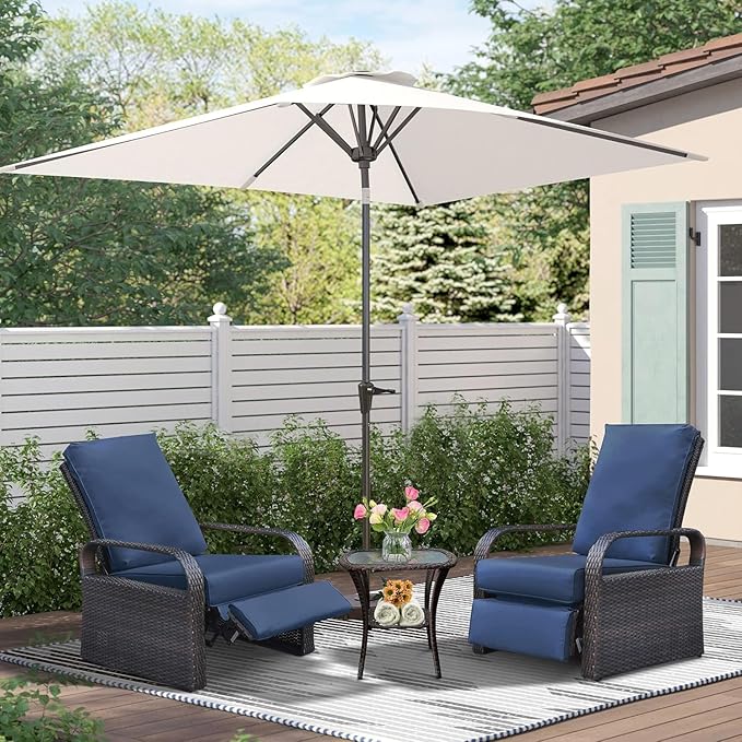 ATR ART TO REAL Outdoor Side Table, Indoor Outdoor Tempered Glass Top Wicker Coffee Bistro Table, All-Weather Patio Square Storage End Table, Steel Frame, 20''x 20''x20''