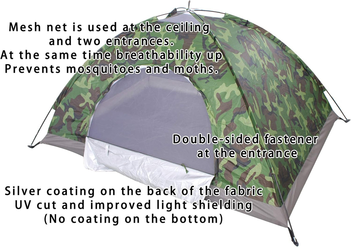 Sutekus Tent Camouflage Patterns Camping Tent Backpacking Tent for Camping Hiking 【Outdoor Equipment】