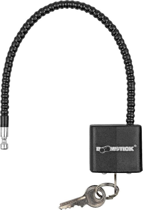 BOOMSTICK Heavy Duty Gun Cable Lock – 9” Steel Lock for Handguns, Rifles & Shotguns – Vinyl-Coated Wire for Firearm Safety