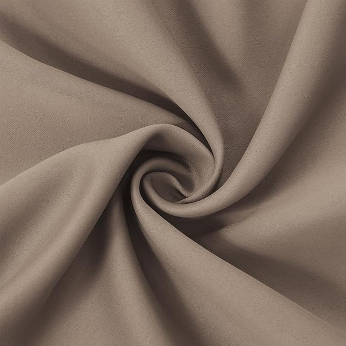 LEMOMO Cappuccino Blackout Curtains 38 x 54 Inch Length/Set of 2 Curtain