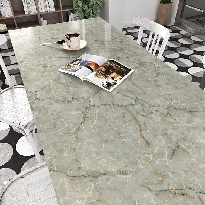 Marble Contact Paper for Countertops Waterproof Marble Wallpaper Peel and Stick