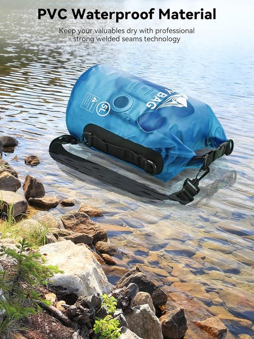 HEETA Waterproof Dry Bag - Lightweight Roll Top Storage for Travel, Swimming & Boating | 5L/10L/20L/30L/40L