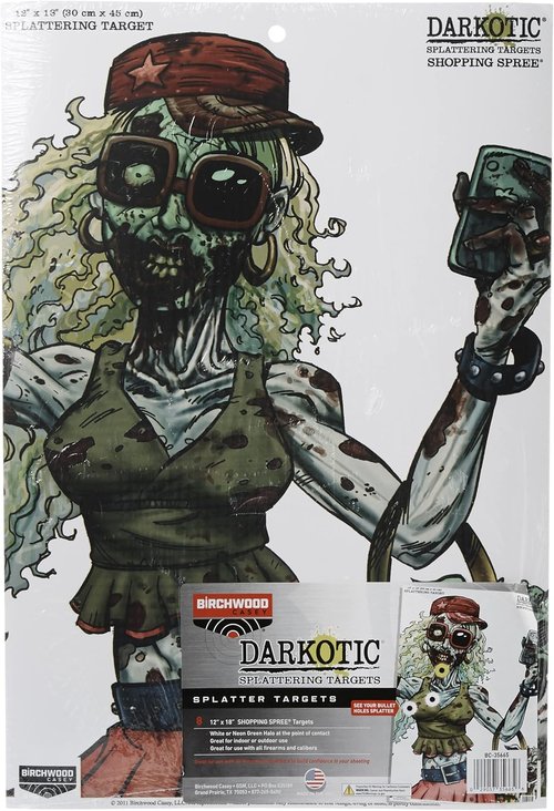Darkotic Splattering Shooting Targets - 12x18" Highly Visible Reactive Targets, 8 Pack