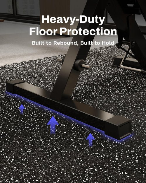 AIRHOP Exercise Equipment Mats - 0.56in Thick Interlocking Puzzle Tiles | 192 Sq Ft Gym Flooring, Heavy-Duty EVA Foam, 24 x 24in