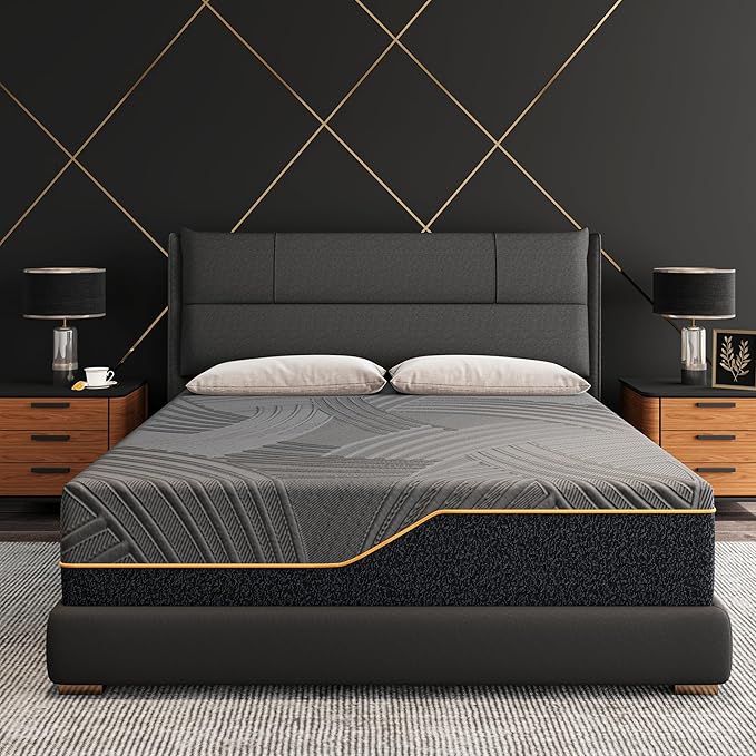 14 Inch Firm Cal King Mattress in a Box, Copper Memory Foam Mattress with Cooling Cover, Relieving Pressure & Back Pain, Fiberglass-Free, CertiPUR-US Certified, Foam Made in USA, 72"x84"x14"