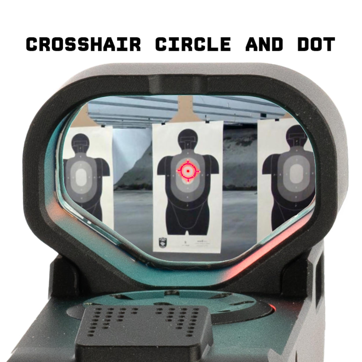 Monstrum Ares V2 Open Reflex Dot Sight for Rifles and Long Guns | with Shake Awake Illumination | Red Dot | A1 Circle Cross Reticle