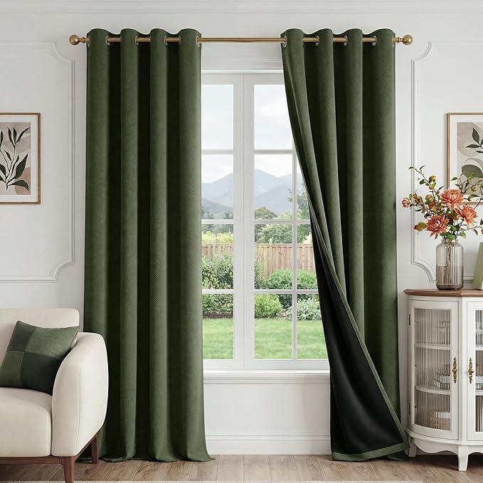 FMFUNCTEX 100% Blackout Curtains