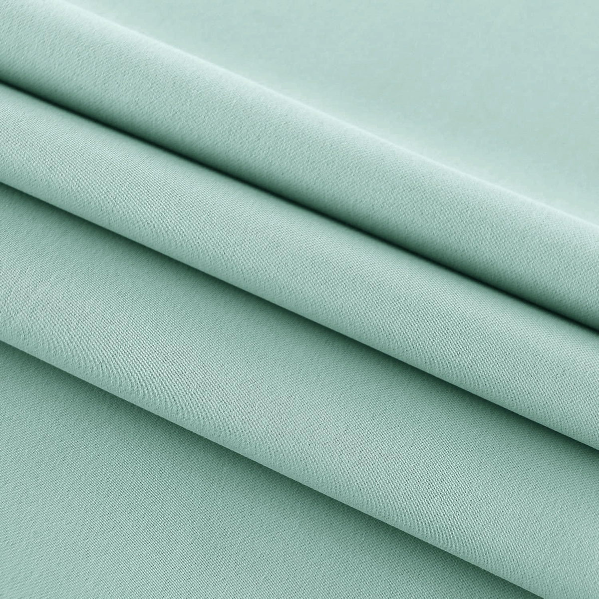 DWCN French Door Curtains – Rod Pocket Thermal Blackout Curtain for Window/Patio Doors/Doorways/Classroom/Kitchen for Privacy, 36W by 72L Inches, 1 Panel with Tieback, Mint Green