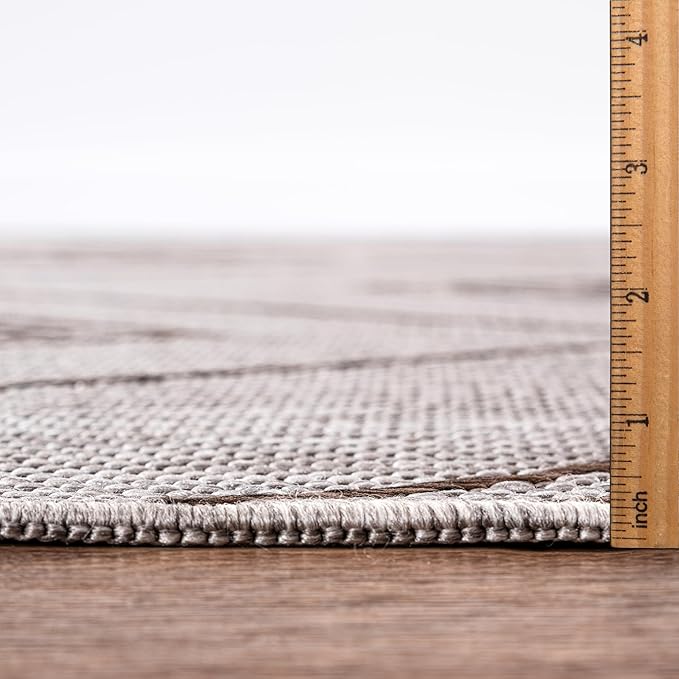 Keen Home Design Terrace Outdoor Runner Rug - 2x10 Washable Indoor/Outdoor Rug for Patio, Kitchen, Balcony, Beach, Garden, Deck and Porch, Size: 2'2"x9'11"