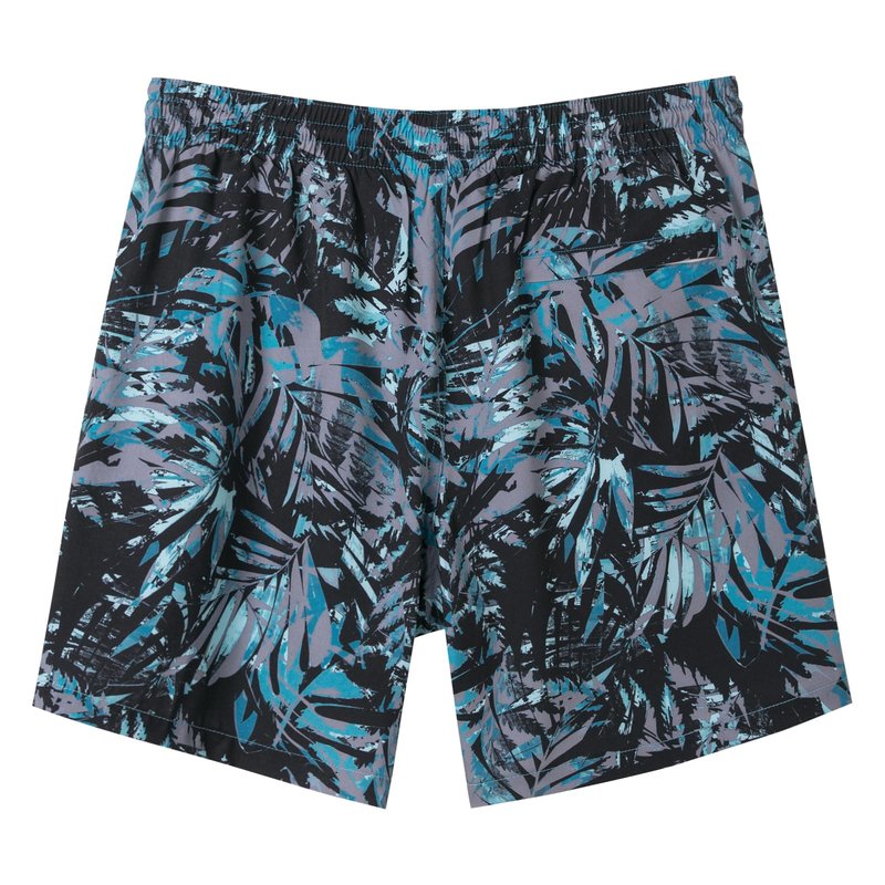 SURF CUZ Mens Swim Trunks with Compression Liner Quick Dry Swim Shorts 7" Swimming Trunks Stretch Bathing Suit Zipper Pockets,Forest Shadow,XS