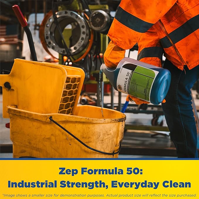 Zep Formula 50 Cleaner and Degreaser- 20 Gallon (Each) 85950 - All-Purpose, Heavy-Duty, Use on Floors, Walls, Unpainted Metal Surfaces, Engines, Grills, Ovens and Fans