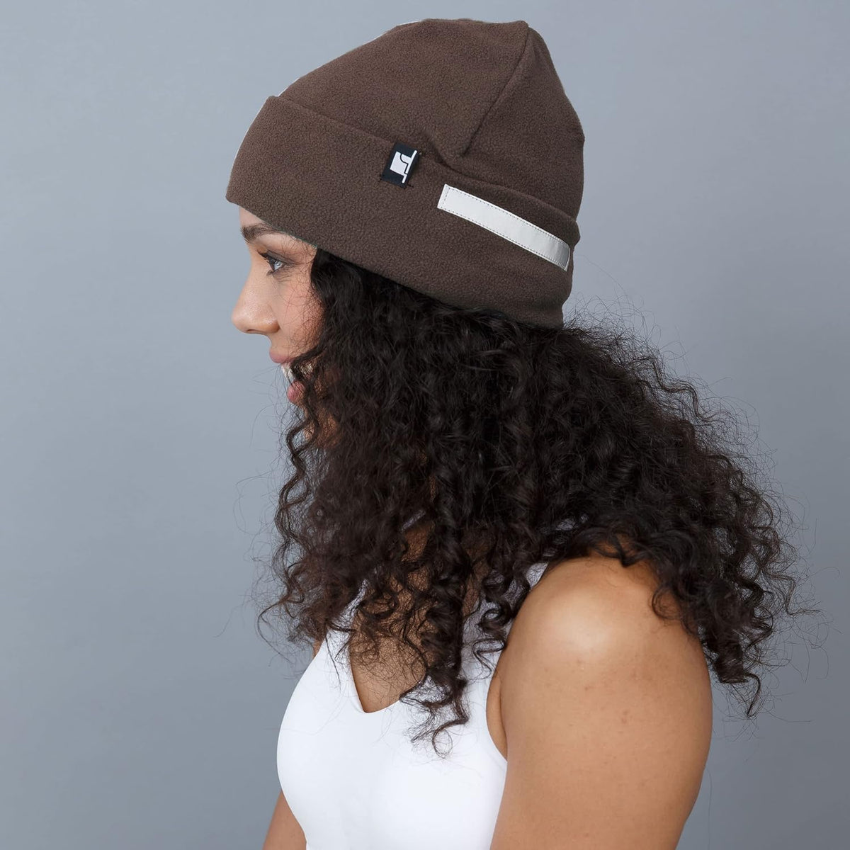 The Hat Depot Fleece Winter Functional Beanie Hat Cold Weather-Reflective Safety for Everyone Performance Stretch