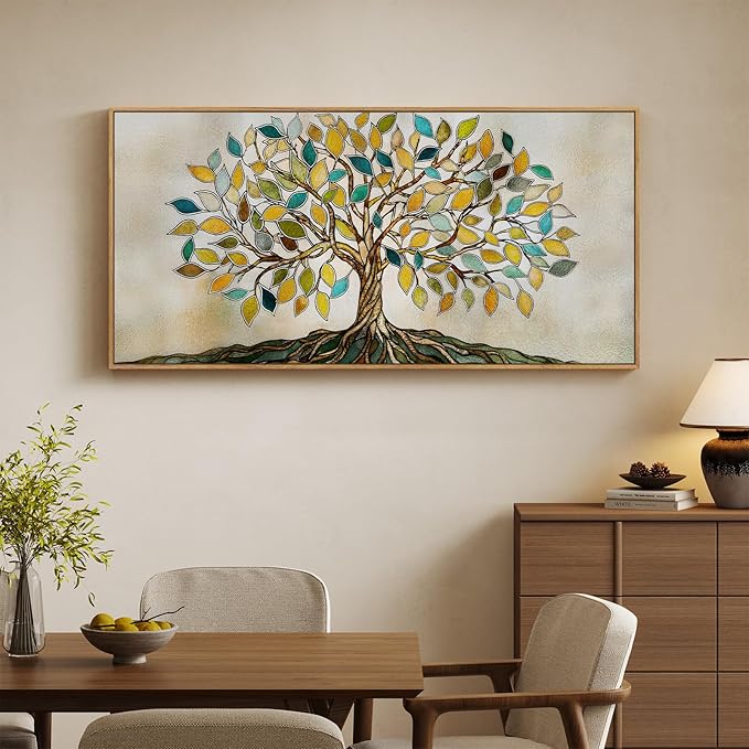 Large Framed Tree of Life Wall Art