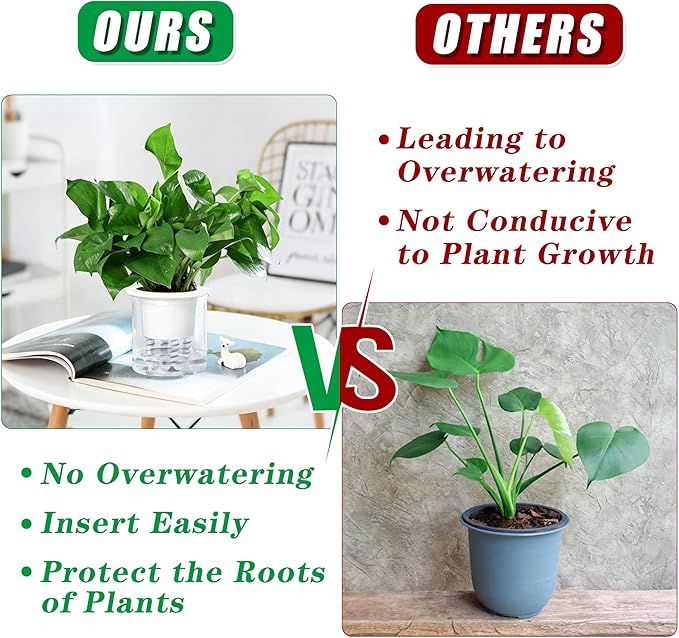 12 Pack Self Watering Spikes, Automatic Plant Watering Stakes with Wicking Rope for Indoor Outdoor Plants DIY Vacation Self-Watering System Devices for Grower Pots Potted Plants Seedlings