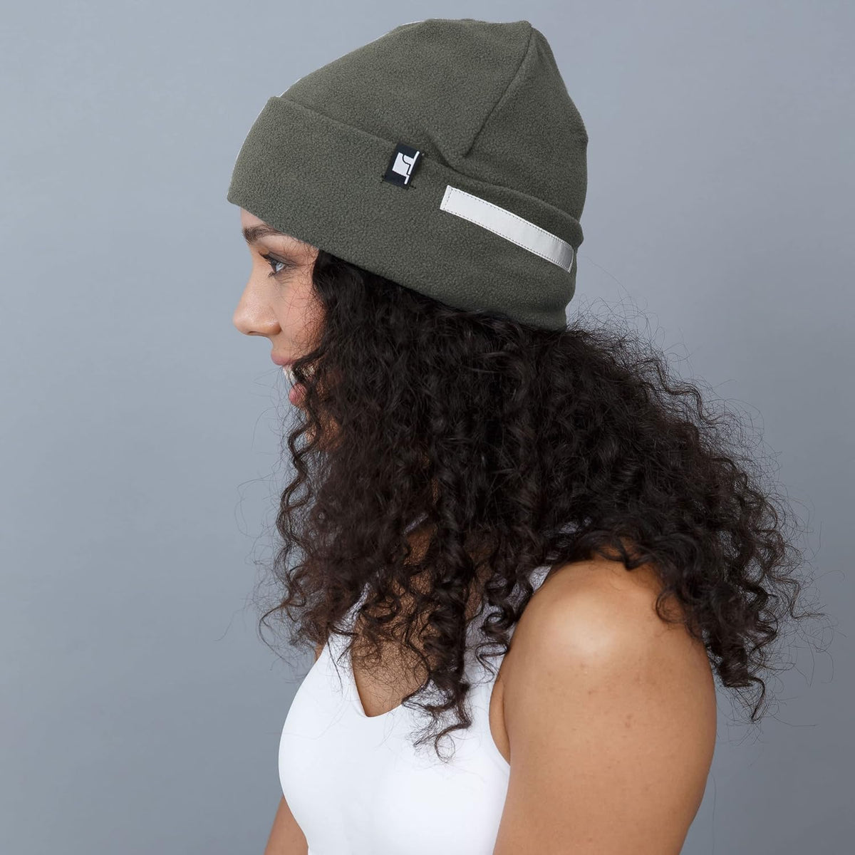 The Hat Depot Fleece Winter Functional Beanie Hat Cold Weather-Reflective Safety for Everyone Performance Stretch