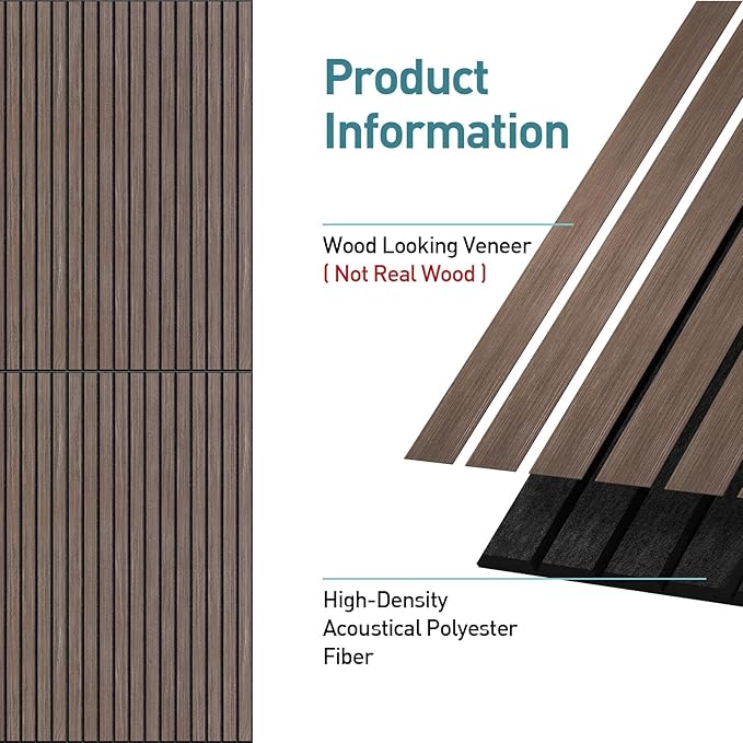 6 Pack Acoustic Wall Panels, 47.2" X 23.6" Sound Absorbing Panels, Decorative