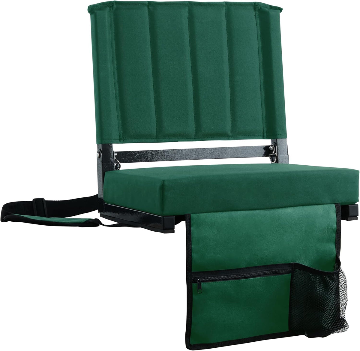 Sport Beats Stadium Seats - Comfortable Bleacher Chairs with Back Support & Cushion | Hunter Green, 1pc Regular - 17" W x 12" D x 16.5" H