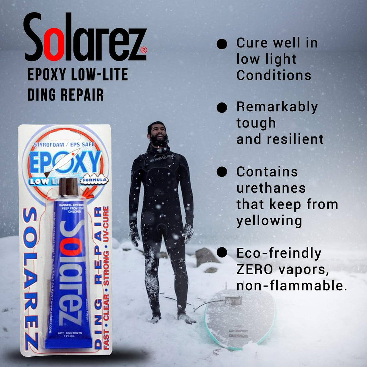 Solarez Epoxy - Low Light Formula for Superior Bonding | Ideal for All Your Repair Needs