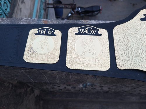 AA Tentaclus Nessa WCW World Television Championship Belt | WCW World Heavyweight Television Wrestling Replica Title Belt 2mm
