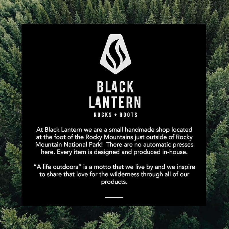 Black Lantern Whiskey Glass Set of 2 - Hunting Landscape Rock Glasses by Black Lantern - 11oz. Old Fashioned Glassware Set