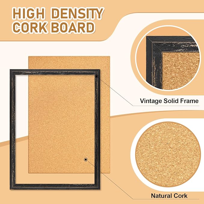 DOLLAR BOSS Cork Board for Office 36 X 24 Inches Cork Boards for Walls Bulletin
