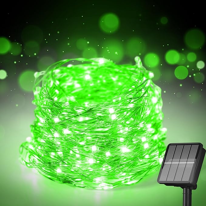 Selarlyt Solar String Lights for Outside, 72Ft 200 LED Solar Fairy Lights with 8 Modes, Solar Powered Fairy Lights Waterproof for Christmas Tree Garden Party Wedding Decor.（Green）