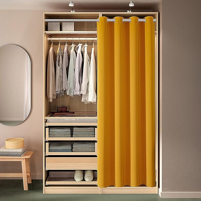 ChrisDowa Blackout Door Curtain
