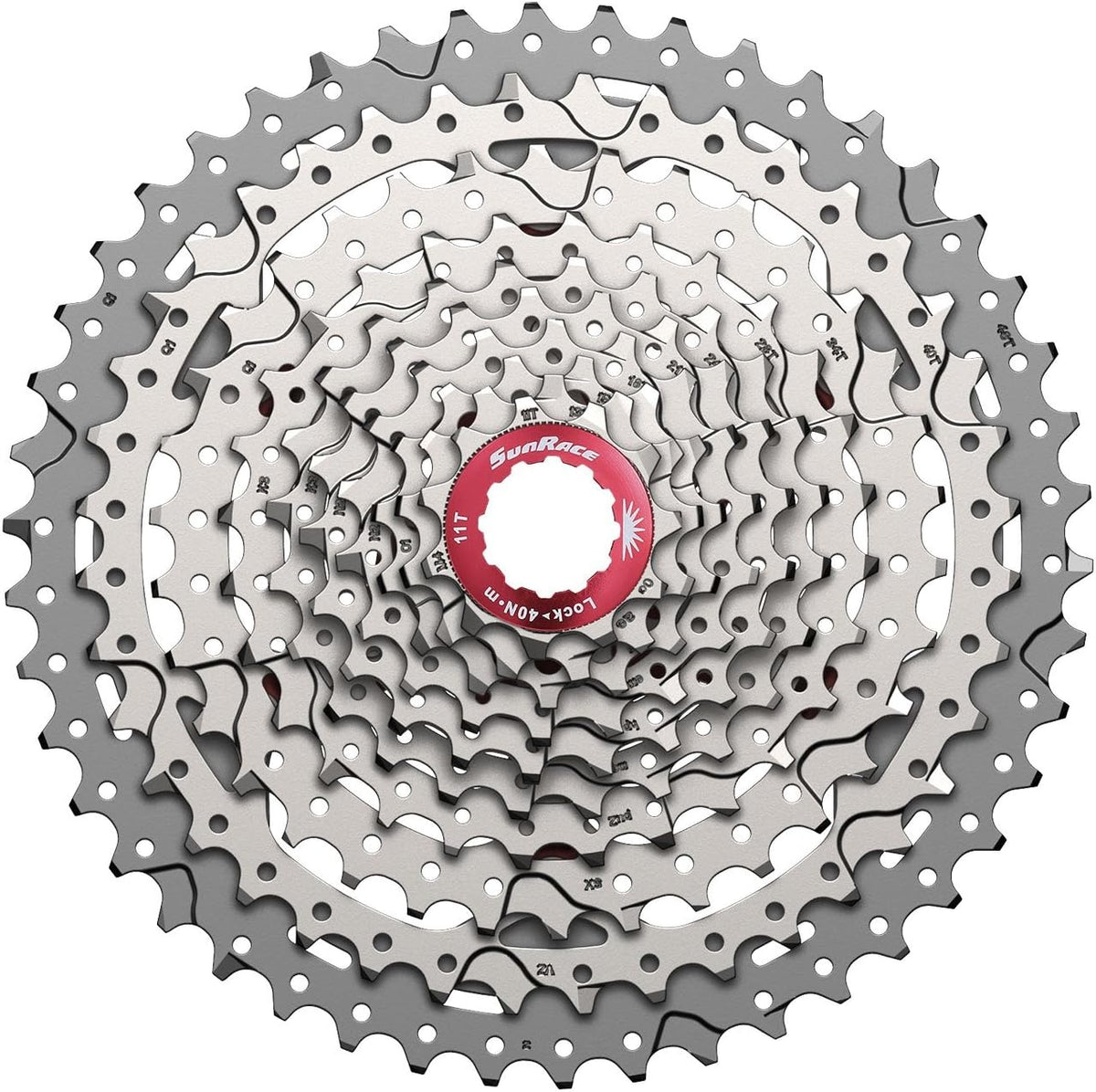 SunRace CSMX3 10-Speed Cassette for Adults - 1146T Unisex Bike Gear