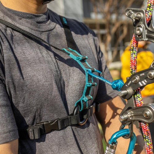 Notch Chester SRS Chest Harness Purpose Built for SRT Climbing, made from Lightweight and Durable Nylon Webbing, Multiple Attachment Points, Fits Chest Size 29"- 50" (99443)