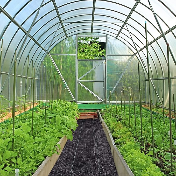 1.4ftx100ft Weed Barrier Landscape Fabric Heavy Duty???Weed Block Gardening Ground Cover Mat, Weed Control Garden Cloth ???Woven Geotextile Fabric for Underlayment???Commercial Driveway Fabric