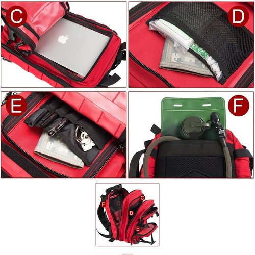 TheKidsRefined Small Military Tactical Backpack Army Assault Rucksack GYM Hiking Bug Out Bag