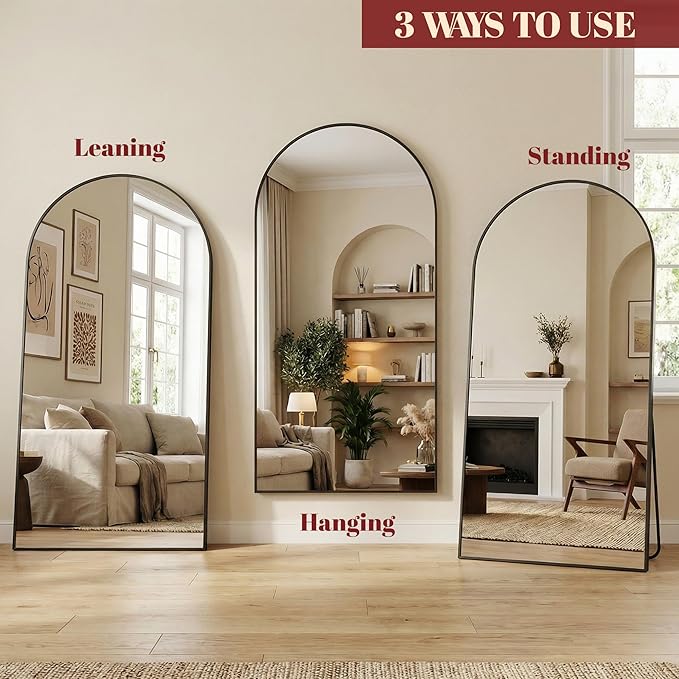 Suidia 82"x44" Arched Full Length Mirror
