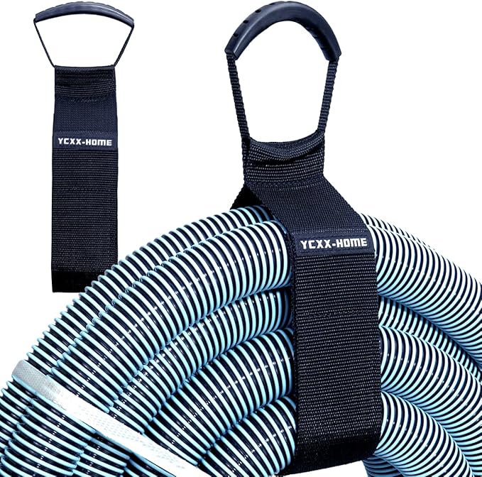 2 PCS Heavy Duty Cord Storage Wrap Holder Extension Hook and Loop Cord Hose Organizer Strap with Carrying Handle for Cords Garden Hose Swimming or Garage Tool (LARGE-28'')